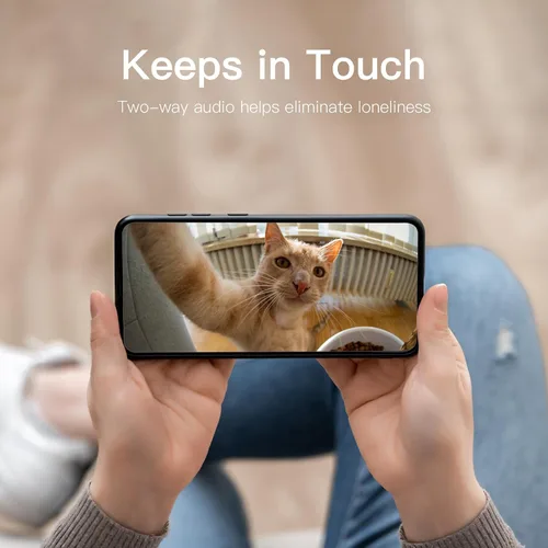Vista 3 de VIMTAG Cámara enchufable con cable WiFi para interiores de 3.5K/6MP 2.4G para seguridad del hogar/mascota/perro/gato/bebé con aplicación