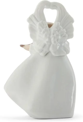Vista 4 de NAO Melodía de cuerda. Figura de ángel de porcelana.
