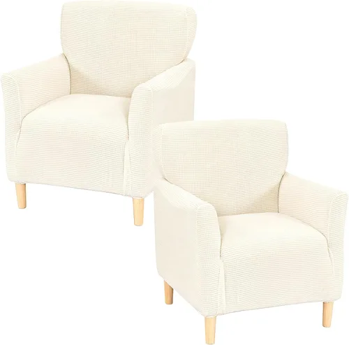 Vista 32 de Fundas de jacquard para sillón de banquete, fundas suaves para sillón de 1 pieza, fundas elásticas para silla de sala de estar, antideslizantes