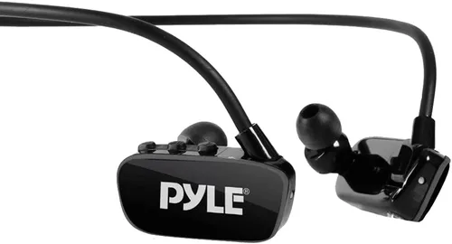 Vista 2 de Pyle PSWP28BK PSWP28BK - Auriculares Bluetooth con reproductor de MP3 y Bluetooth con batería recargable incorporada Bluetooth con memoria flash