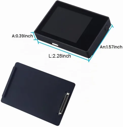 Vista 3 de Suptig Pantalla LCD de 2.0 pulgadas LCD BacPac pantalla no táctil para Gopro Hero 4 Hero 3+ Hero 3 Hero 2 con cubierta trasera impermeable