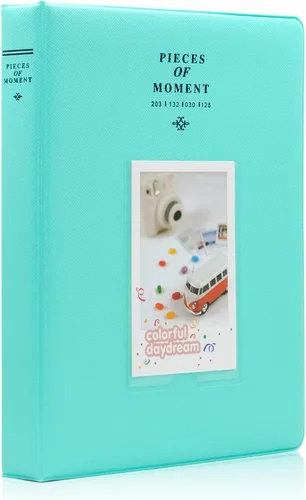 Vista 16 de Álbum de fotos Ablus pequeño con 128 bolsillos para fotos de cámaras instantáneas Fujifilm Instax Mini 7s 8 8+ 9 25 26 50s 70 90 y tarjetas