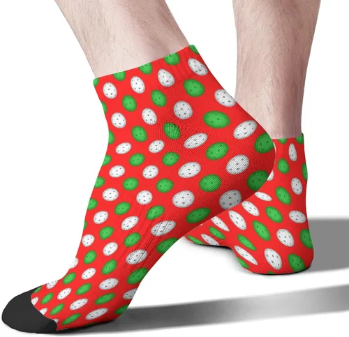 Vista 2 de devor Men Ankle Socks No Show Sock Mens Ankle Sock Cute PICKLEBALL Socks