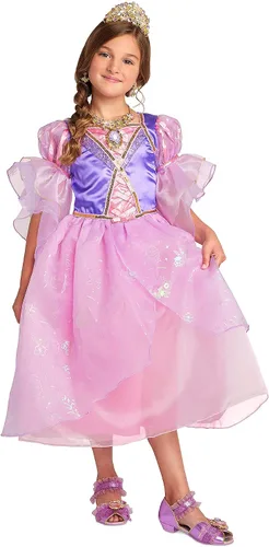 Vista 2 de Disney Disfraz Rapunzel Deluxe para niños - Enredado