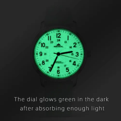 Vista 4 de NBONAL Nurse Watch Doctor Medical Student Watch for Women 50 Meters Waterproof Easy Read Glow White Dial 24 Hour Military Style Numbers NB-211L