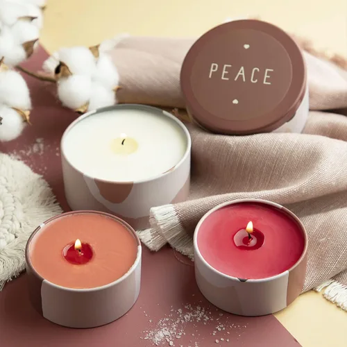 Vista 4 de Hearth & Harbor Tarros de vela de lata para hacer velas, contenedores de velas de bricolaje con tapas, tarros de velas de metal, almacenamiento
