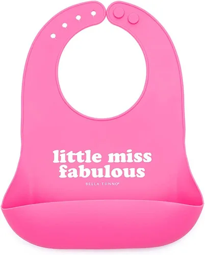 Vista 12 de Babero para bebés para comer de Bella Tunno, babero de silicona impermeable con gran atrapaalimentos, ajuste ajustable para bebés de 4 a 12 meses