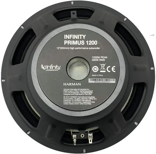 Vista 5 de Infinity Primus 1200 - Subwoofer de audio para automóvil de 12 pulgadas, 1200 W, potencia máxima, 4 ohmios