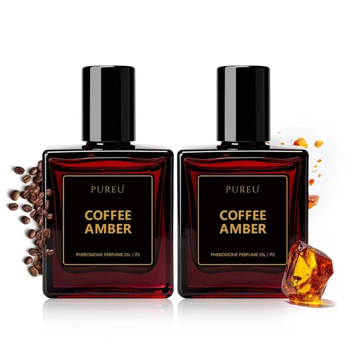 Vista 17 de PUREU Perfume de feromonas para mujer, perfumes de feromonas de larga duración, aceite ámbar y negro de vainilla, rollo en rollo de 0.34 onzas