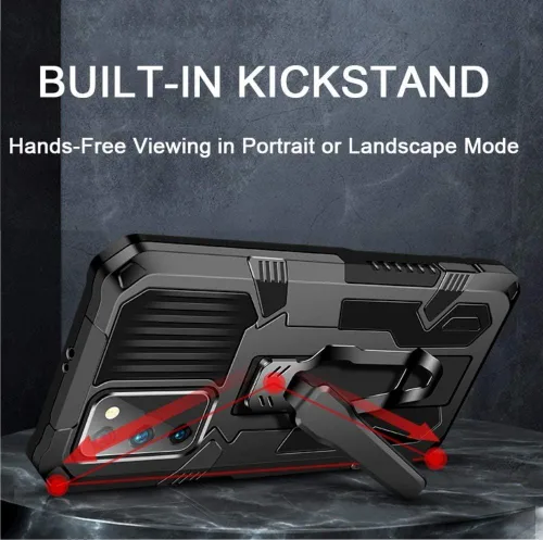 Vista 5 de Funda para Samsung Galaxy S20 FE/S20 FE 5G /S20 4G/S20 Lite 2020, con protector de pantalla HD de grado militar con clip para cinturón y funda