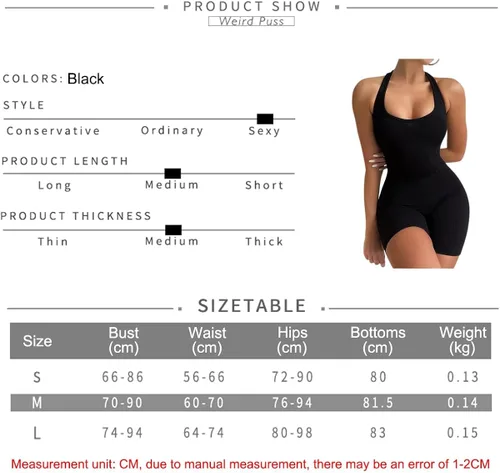Vista 2 de Women One Piece Short Bodycon Jumpsuit,Sexy Sleeveless Sports Jumpsuit Zipper Romper Clubwear