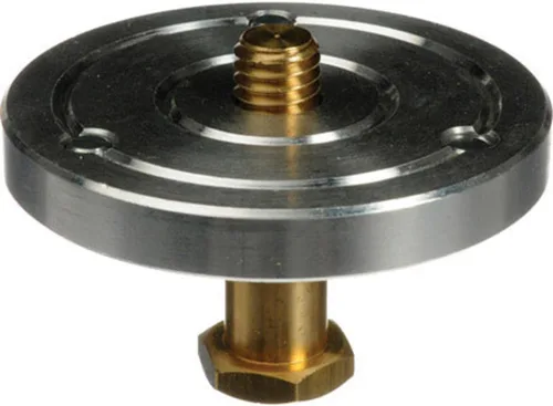 Vista 4 de Manfrotto 208HEX Adaptador de plataforma de montaje de cámara de 3/8 pulgadas (Plata)