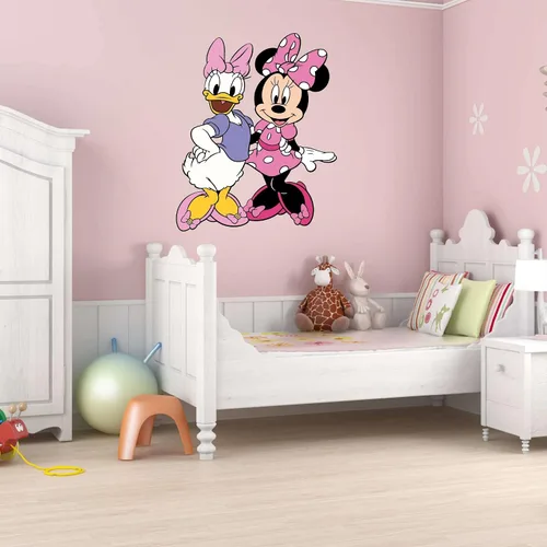 Vista 3 de Minnie y Daisy Linda Decoración de Habitación Mejor Amigos Diseño de Personaje Decoración de Pared Dormitorio Infantil - Tamaño: 16 Pulgadas X 20
