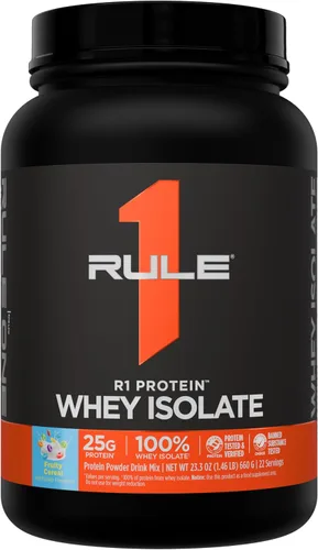 Vista 17 de Rule 1 Proteins R1 Protein Whey Isolate, crema de plátano, 23 porciones