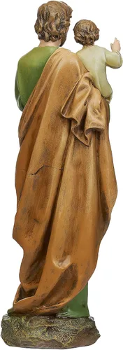 Vista 4 de Joseph Studio - Figura de estatua de San José de 14 pulgadas, colección renacentista Colección del Renacimiento • Estatua religiosa • Decoración