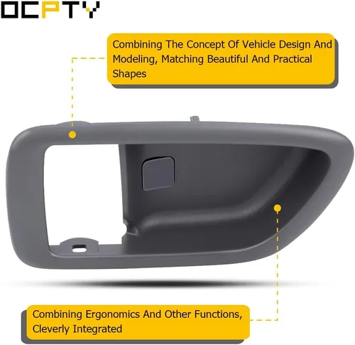 Vista 4 de OCPTY Manijas de puerta interiores delanteras y traseras del lado izquierdo del conductor de repuesto para Toyota Sequoia 2001-2007 para Toyota