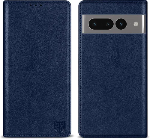 Vista 31 de ZZXX - Funda tipo cartera para Google Pixel 7, magnética fuerte de 6.3 Negro