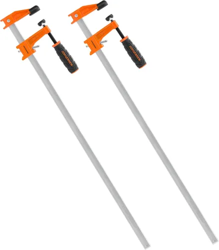 Vista 18 de Jorgensen Juego de abrazaderas de barra de 18 pulgadas, abrazaderas de barra de acero de servicio mediano para carpintería, abrazaderas de madera