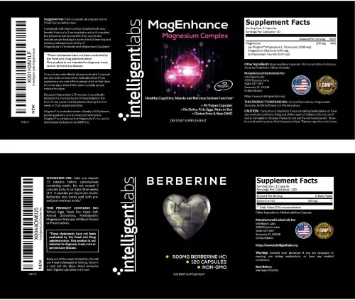 Vista 7 de Intelligent Labs Paquete 2 en 1 de suplemento de magnesio MagEnhance
