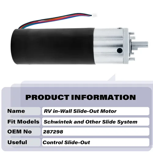 Vista 3 de 287298, Motor deslizante empotrado para RV compatible con sistema deslizante empotrado Lippert LCI Schwintek, conjunto de motor deslizante