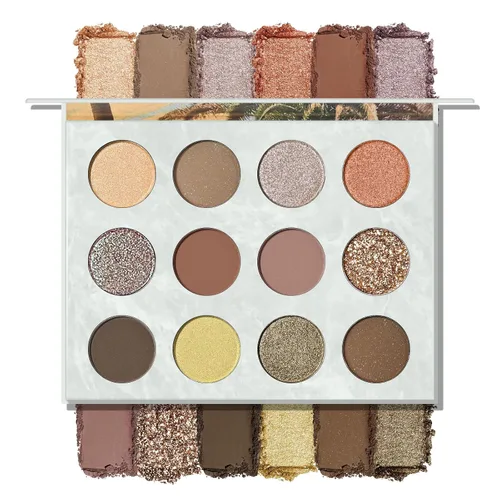 Vista 16 de KYDA Paleta de sombra de ojos Netural Nude de 5 colores con pincel, sombra de ojos marrón mate, paleta de ojos mate, regalo de maquillaje de ojos