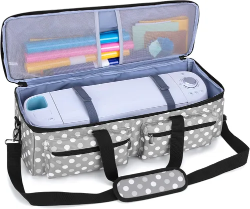 Vista 2 de Bolsa de transporte LUXJA compatible con Cricut Explore Air y Maker, bolsa compatible con Cricut Explore Air, Silhouette Cameo 4 y suministros