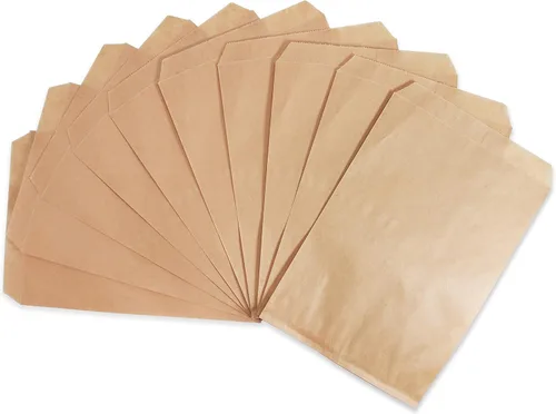 Vista 12 de CuteBox - 100 bolsas de regalo de papel plano marrón kraft de 4 x 6 pulgadas para mercancías, manualidades, recuerdos de fiesta, venta al por menor