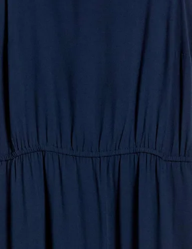 Vista 5 de Tienda Essentials - Vestido midi de verano para mujer, de sarga, fluido, escalonado