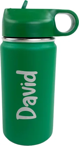 Vista 10 de The Crafty Engineer Botella de agua personalizada para niños (negro)