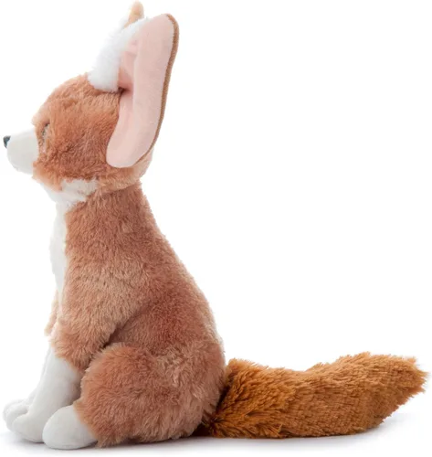 Vista 6 de The Petting Zoo Fennec Fox - Animal de peluche, regalos para niños, animales salvajes del zoológico Onez, juguete de peluche de zorro Fennec de 12