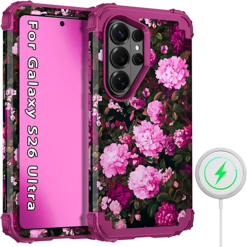 Vista 36 de Hekodonk Funda para Galaxy A17 5G, tres capas de protección resistente a prueba de golpes, plástico duro+silicona suave, funda protectora de cuerpo