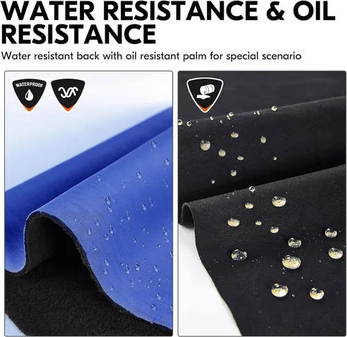 Vista 4 de Vgo... -20℃/-4°F COLDPROOF,Winter Work Gloves, Oil Resistant, Water Resistant & Windproof Gloves(Black&Gray,SL7721FW)