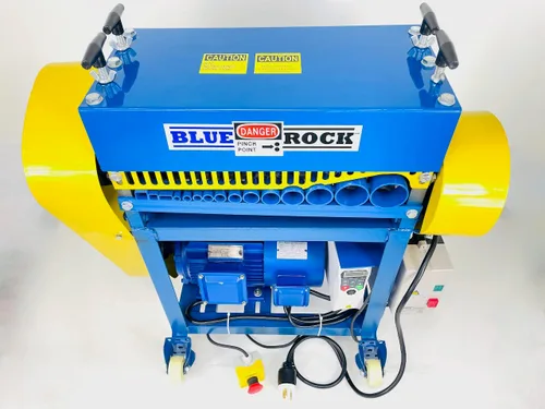 Vista 4 de BLUEROCK 945-VS Máquina peladora de cables de velocidad variable, pelacables de cobre y aluminio de 3 HP 230V, capacidad de 14 AWG-1-3/4 pulgadas