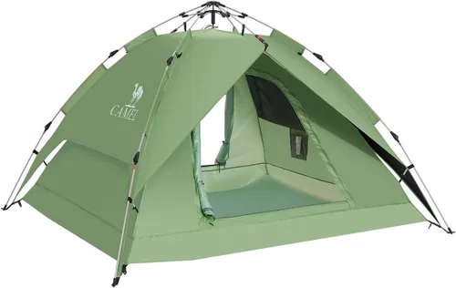 Vista 12 de CAMEL CROWN 4/6 Person Instant Cabin Tent, Pop Up Windproof Tents for Camping, 60-Second Setup Family Tent with Carry Bag for Outdoor Hiking Azul