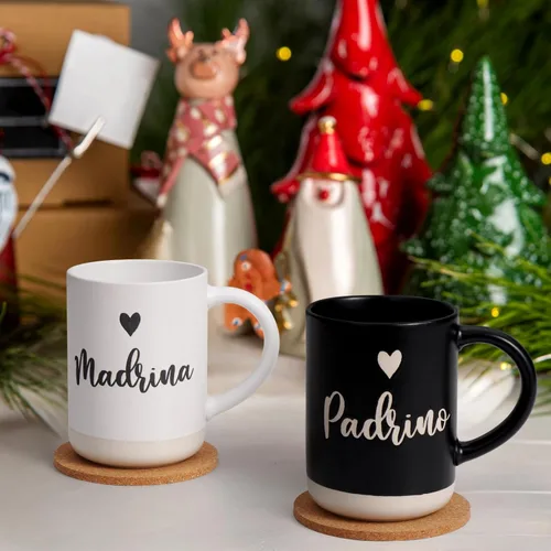 Vista 2 de Cabtnca Regalo de propuesta de padrinos, regalo de propuesta de padrinos, tazas Padrino Madrina, regalos de cumpleaños de Navidad para padrinos