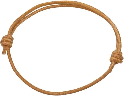 Vista 10 de Pulsera de cuero genuino para hombre de 0.059 in – Brazalete ajustable hecho a mano, pulsera de cuero minimalista para hombre, accesorios simples