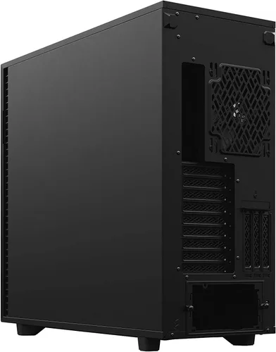 Vista 2 de Fractal Design Define 7 XL Negro de aluminio / acero cepillado sólido E-ATX Carcasa de computador de torre completa modular silenciosa