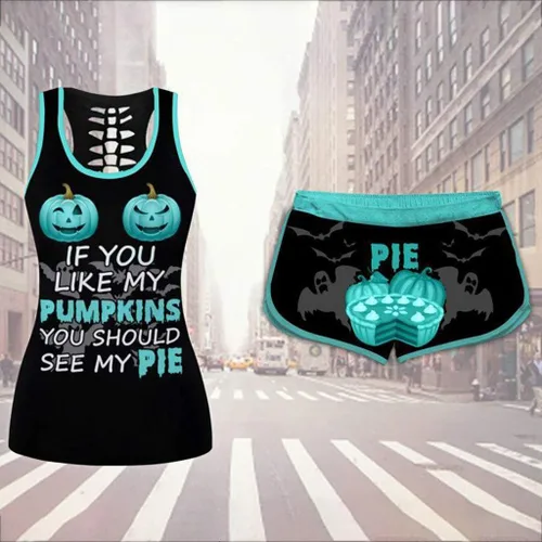 Vista 2 de WOSJKDJ Disfraces sexys de Halloween para mujer, talla grande, 2 piezas, trajes de festival para adultos, adolescentes, niñas, disfraz con estampado