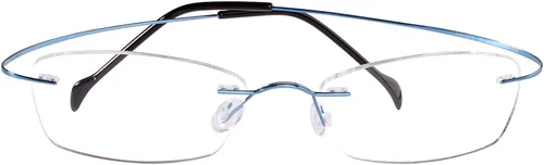 Vista 4 de Agstum Marco flexible sin marco de titanio sin bisagras, lentes ópticos transparentes