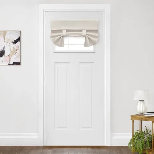 Vista 100 de HOMEIDEAS Cortinas Opacas para Aula para Puerta Principal, Cubierta de Ventana de Puerta de Aula, Persianas de Privacidad con Aislamiento Térmico