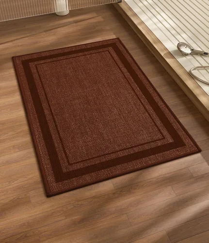 Vista 60 de chakme Juego de 2 alfombras de baño ultrafinas, absorbentes, antideslizantes, lavables a máquina, color beige oscuro, 17 x 24 pulgadas + tapete