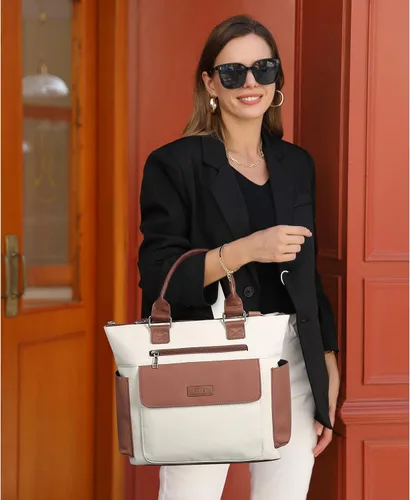 Vista 7 de CLUCI Bolsos de mano para mujer de cuero vegano, bolso bandolera grande de moda, bolso al hombro, el mejor regalo para ella