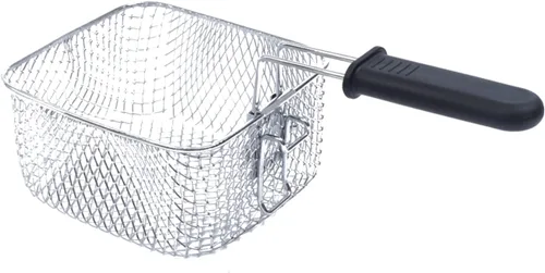 Vista 6 de Freidora Profesional para el Hogar con Ventana de Visualización - 2.6Qt de Acero Inoxidable, Potencia de 1000W, Temperatura Ajustable y Cesta