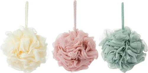Vista 8 de Esponjas de baño, esponja de ducha para exfoliación corporal (1 pieza, marrón)