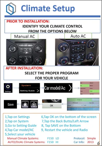 Vista 6 de Radio con pantalla táctil de 12.1 ″ estilo T para Ford F150 2013-2014, unidad principal Android con navegación GPS, Bluetooth, WiFi, USB/AUX