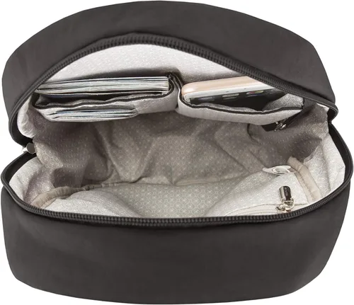 Vista 4 de Travelon Essentials - Mochila antirrobo, Negro -, Mochila pequeña