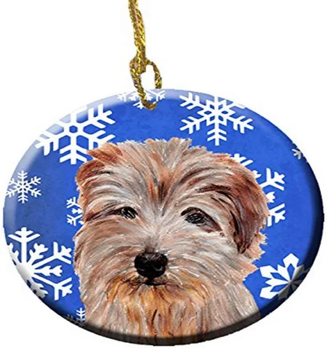 Vista 335 de Caroline's Treasures Cavalier Spaniel - Adorno de cerámica para colgar en el árbol de Navidad, para el hogar, Navidad, fiestas, regalo, 3 pulgadas