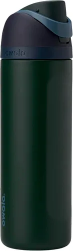 Vista 101 de Owala FreeSip - Acero inoxidable - 32 oz - Morado/Azul (pistas de esquí de los años 80)