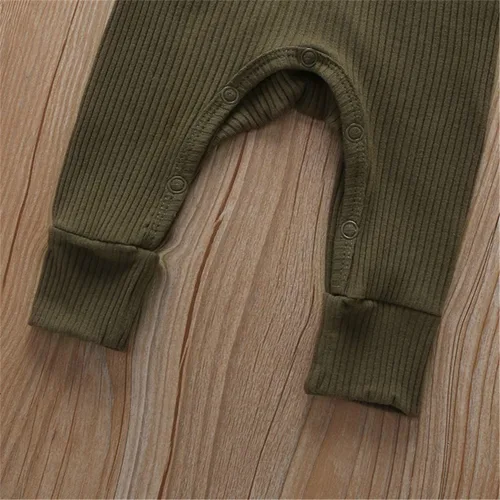 Vista 6 de Mameluco de una pieza para recién nacido unisex con botones color liso para bebé y niña