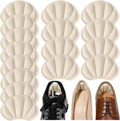 Vista 16 de Insertos para Talón de Zapatos, 16 Piezas de Almohadillas de Cojín para Talón de Malla Autoadhesivas para la Parte Posterior del Talón, Insertos